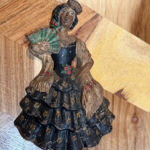 Hard to Find Vintage 1930s Hubley Manufacturing Co. Model # 193 Spanish Girl Cas